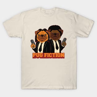 Pug Fiction Movie Parody T-Shirt